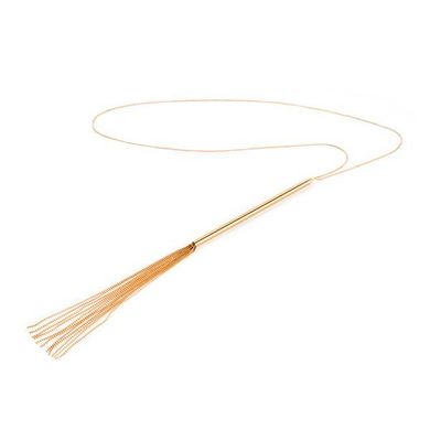 Цепочка-плеть на шею Bijoux Indiscrets MAGNIFIQUE Necklace Whip - Gold, украшение для тела, Золотистый