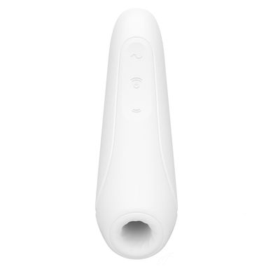Вакуумный клиторальный стимулятор Satisfyer Curvy 1+ White с управлением через интернет