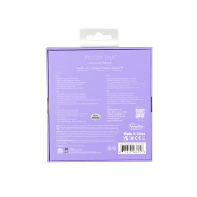 Роскошный вибратор Pillow Talk Flirty Purple Special Edition, Сваровски, повязка на глаза+игра, Фиолетовый