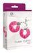 Наручники S Pleasures Furry Cuffs Pink з пухнастим оздобленням, 2 ключі в комплекті