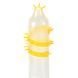 Насадка на член Recare Spike Condom Yellow (презерватив з вусиками та спіраллю шипів)
