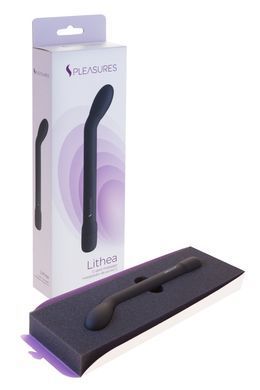 Тонкий вібратор для точки G S Pleasures Lithea Black, 7 режимів