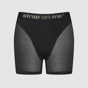 Шорти з фіксацією дилдо Strap-On-Me Harness Lingerie Halo &ndash; M &ndash; Black, велосипедки