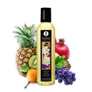 Масажна олія Shunga Libido - Exotic Fruit (250 мл) натуральна зволожувальна