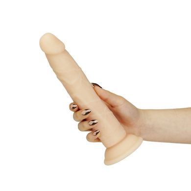 Фаллоимитатор Naked Addiction — 9″ Silicone Dual Density Bendable Dildo Vanilla, вибропуля в подарок