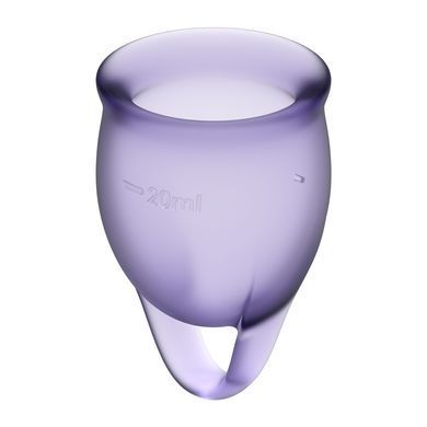 Набор менструальных чаш Satisfyer Feel Confident (lila), 15мл и 20мл, без мешочка