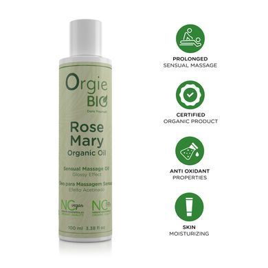 Распродажа!!! Массажное масло Orgie &ndash; Bio Rosemary Organic Oil 100 мл (срок 26.07.2026)