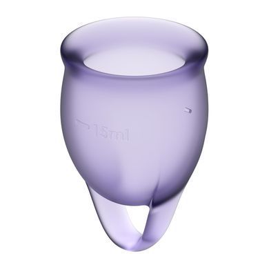 Набор менструальных чаш Satisfyer Feel Confident (lila), 15мл и 20мл, без мешочка