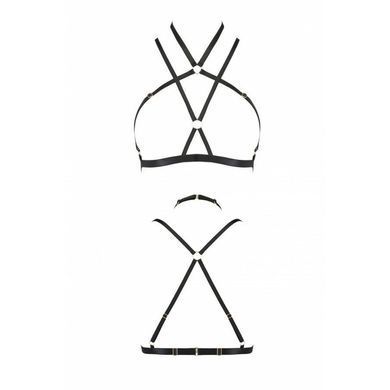 Портупея-стрепи Passion Exclusive KELIS BRA L/XL, black, L/XL