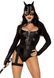 Эротический костюм кошечки Leg Avenue Fierce Feline L, боди, пояс с подвязкой, маска кошки