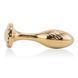 Металлическая анальная пробка LOCKINK SEVANDA Pearl Pear-shape Anal Plug, с искусственной жемчужиной