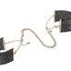 Наручники Bijoux Indiscrets Desir Metallique Handcuffs - Black, металлические, стильные браслеты, Черный