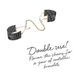 Наручники Bijoux Indiscrets Desir Metallique Handcuffs - Black, металлические, стильные браслеты, Черный