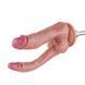 Двойной фаллоимитатор для секс-машин Hismith Double Penetrator, 9.25&Prime;, KlicLok и присоска