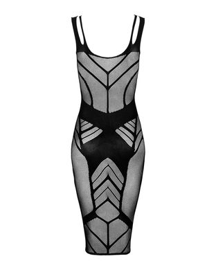 Напівпрозора сукня міді Obsessive D609 dress S/M/L, black