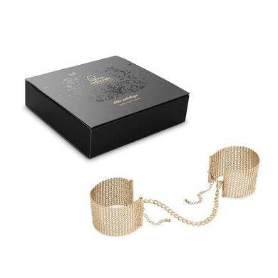Наручники Bijoux Indiscrets Desir Metallique Handcuffs - Gold, металеві, стильні браслети, Золотистий