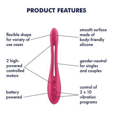 Универсальный гибкий вибратор для пар Satisfyer Elastic Game Battery Series (мятая упаковка!!!)