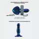 Дилдо с вибрацией Strap-On-Me FINGERING & VIBRATING DILDO - M - BLUE, с манящим движением