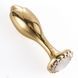 Металева анальна пробка LOCKINK SEVANDA Pearl Rose-shape Anal Plug, зі штучною перлиною