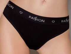 Трусики-слипы из хлопка с эластаном Passion PS004 PANTIES black, size XL, L