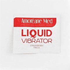 Пробник лубриканта с эффектом вибрации Amoreane Med Liquid Vibrator Strawberry (2 мл)