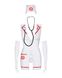 Эротический костюм медсестры Obsessive Emergency dress S/M, white, платье, стринги, перчатки, чепчик
