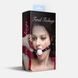 Кляп силиконовый Feral Feelings Silicon Ball Gag Black/White, черный ремень, белый шарик