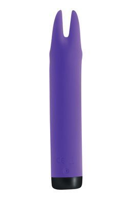 Вібратор S Pleasures Bullets Amethyst, фіолетовий, з двома відростками, 10 режимів, діаметр 2,8 см