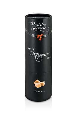 Массажное масло Plaisirs Secrets Caramel (59 мл) с афродизиаками, съедобное, подарочная упаковка