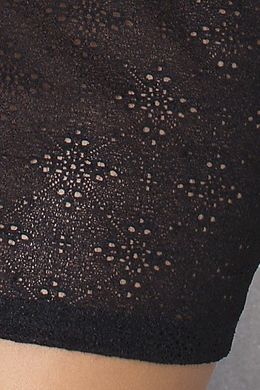 (SALE) Сорочка приталенная CAROLYN CHEMISE black 4XL/5XL - Passion, трусики, 4XL\5XL, Черный
