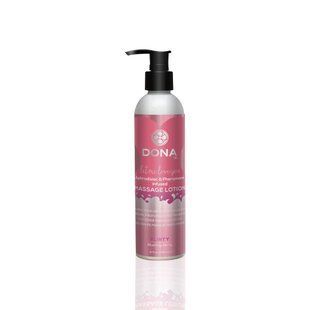 Масажний лосьйон DONA Flirty &mdash; Blushing Berry (235 мл) зволожувальний з афродизіаками та феромонами