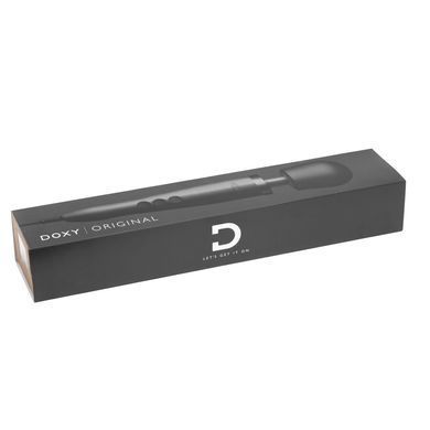 Вібромасажер DOXY Original Black, дуже потужний, живлення 220В, пульсівні вібрації, Чорний