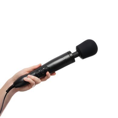 Вібромасажер DOXY Original Black, дуже потужний, живлення 220В, пульсівні вібрації, Чорний