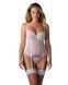 Корсет Obsessive Alissium corset&thong XS/S, гнучкі кісточки, відкрита спина, стрінги в комплекті