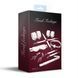 Набор Feral Feelings BDSM Kit 7 White, наручники, поножи, коннектор, маска, паддл, кляп, зажимы
