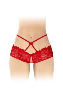 Трусики з відкритим доступом Fashion Secret Celia Red, лямки на талії