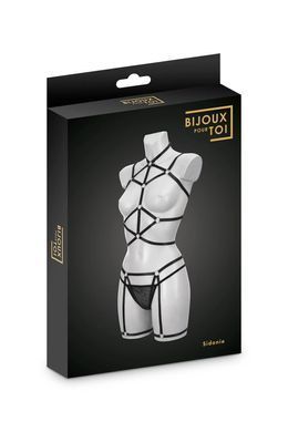 Комплект Bijoux Pour Toi - Sidonie, портупея, гартеры и трусики