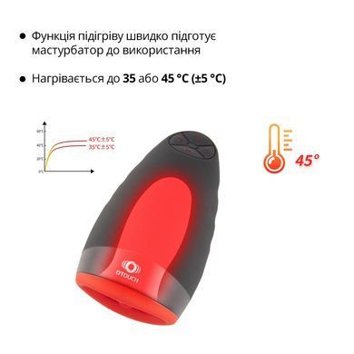 Преміальний мастурбатор Otouch CHIVEN 2, вібрувальний язичок, 6 режимів роботи, підігрів