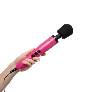 Вібромасажер DOXY Original Pink, дуже потужний, живлення 220В, пульсівні вібрації, Рожевий