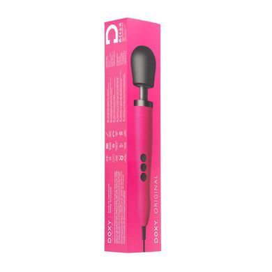 Вібромасажер DOXY Original Pink, дуже потужний, живлення 220В, пульсівні вібрації, Рожевий