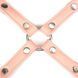 Крестовина для фиксации Liebe Seele Dark Candy Pink Hogtie, с кольцом, 4 карабина