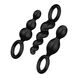 Набір анальних іграшок Satisfyer Plug black (set of 3) - Booty Call, макс. діаметр 3 см, Чорний