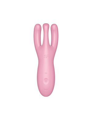 Клиторальный смарт-вибратор Satisfyer Threesome 4 Pink с тремя пальчиками