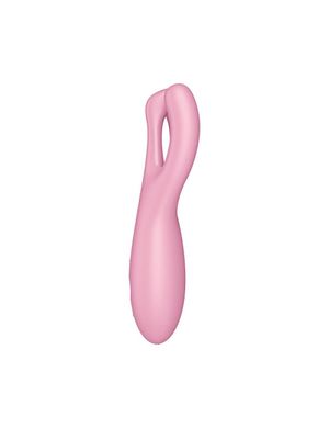 Клиторальный смарт-вибратор Satisfyer Threesome 4 Pink с тремя пальчиками