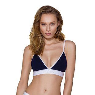 Спортивный топ с двойными бретелями Passion PS007 TOP M, navy blue, M
