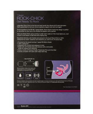 Стимулятор клитора и точки G Rocks Off Rock-Chick, Фіолетовий