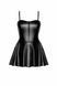 Сукня Noir Handmade F308 Dreamer, S, міні, під латекс, відкриті плечі, спідниця кльош, блискавка спереду