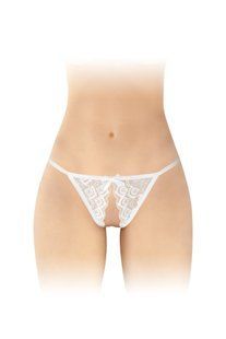 Мереживні трусики з доступом Fashion Secret Zoe White, з бантиком