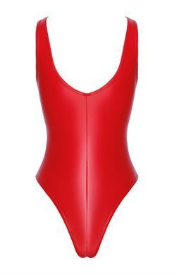 Боді Noir Handmade F352 Red powerwetlook body - S