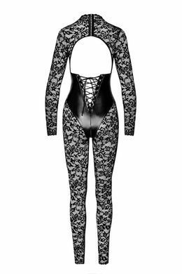 Комбинезон Noir Handmade F299 Enigma, 3XL, кружево, длинный рукав, имитация корсета, доступ